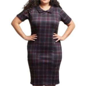 PIPHANY Plaid Harlem Dress 2X NWT